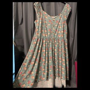 No boundaries XXXL blue floral dress